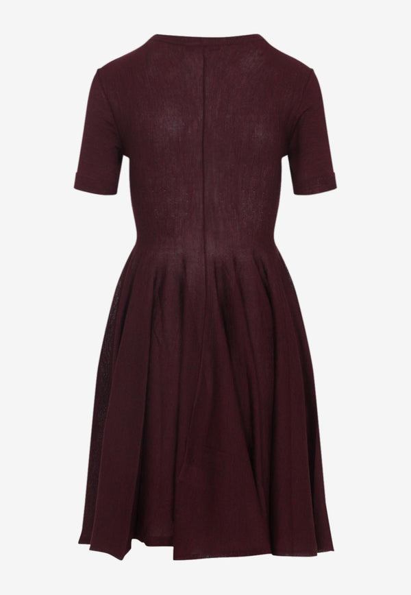 Skater Mini Dress in Wool