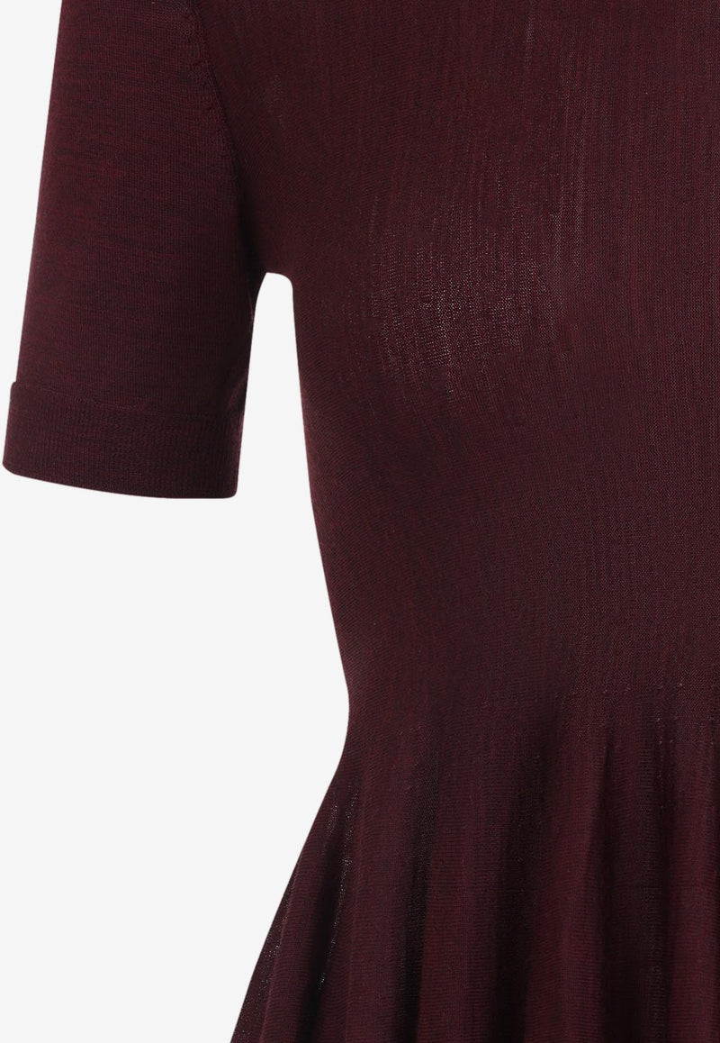 Skater Mini Dress in Wool