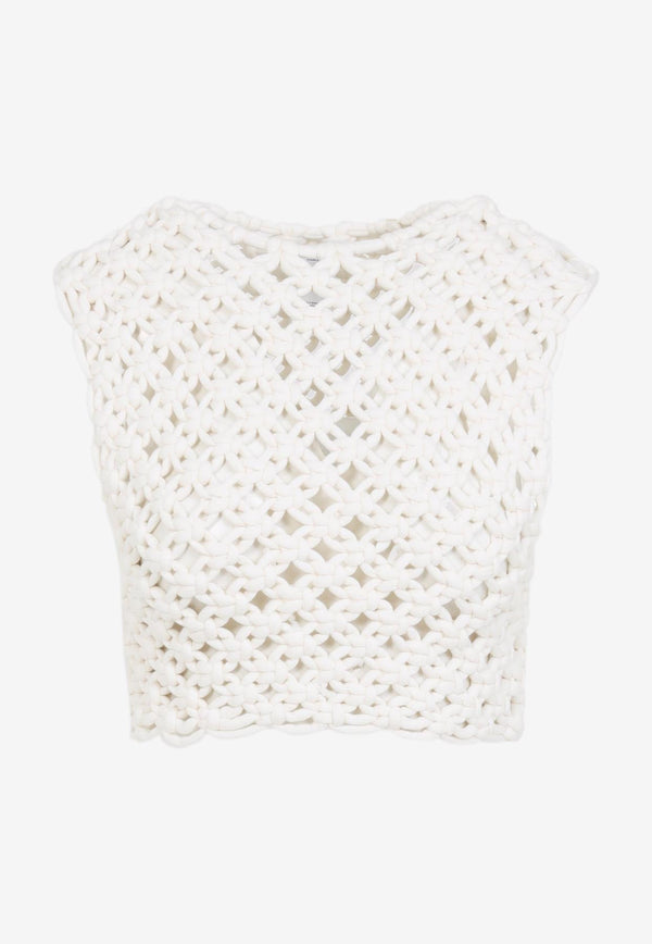 Knitted Knotted Sleeveless Top