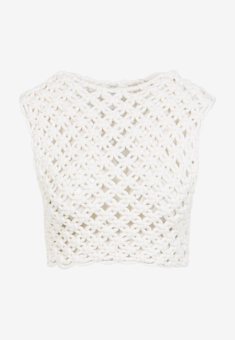 Knitted Knotted Sleeveless Top