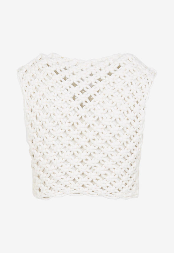 Knitted Knotted Sleeveless Top