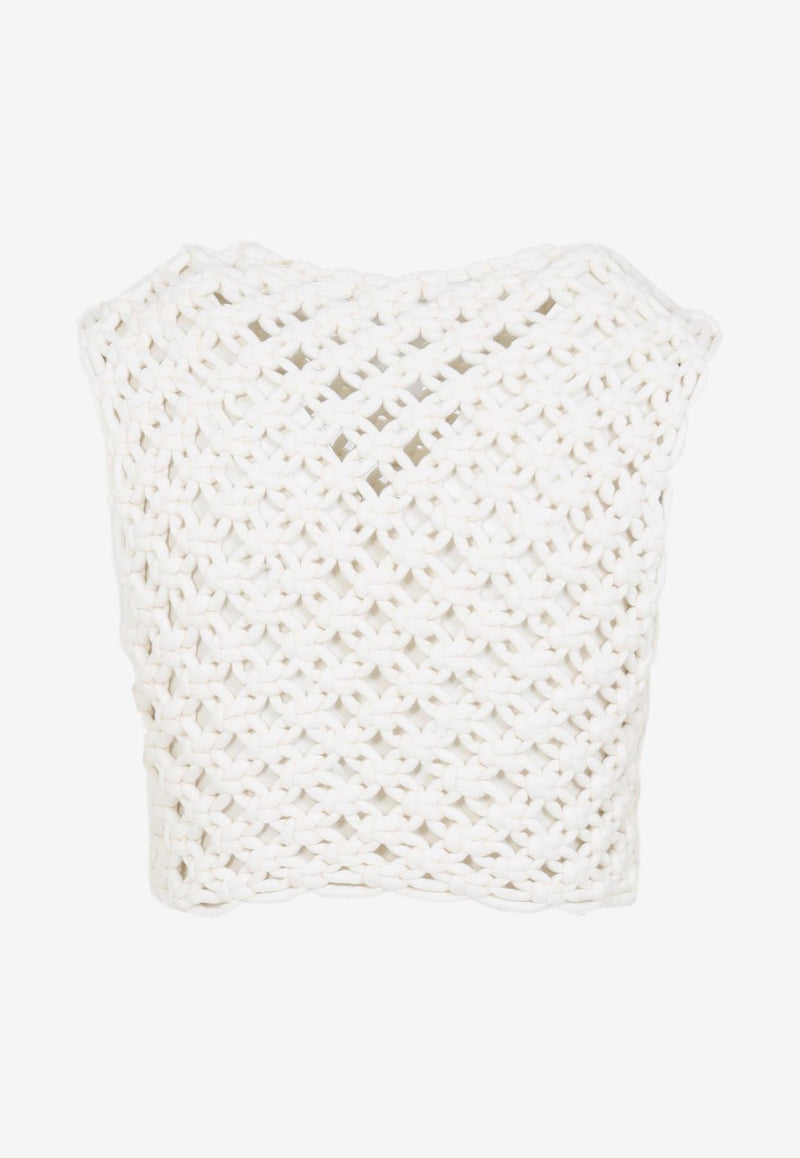 Knitted Knotted Sleeveless Top