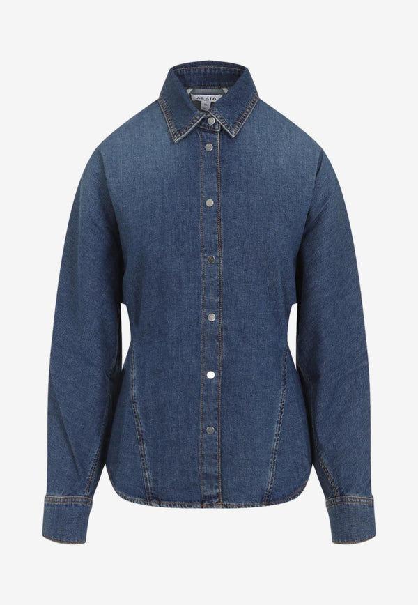 Round Denim Shirt