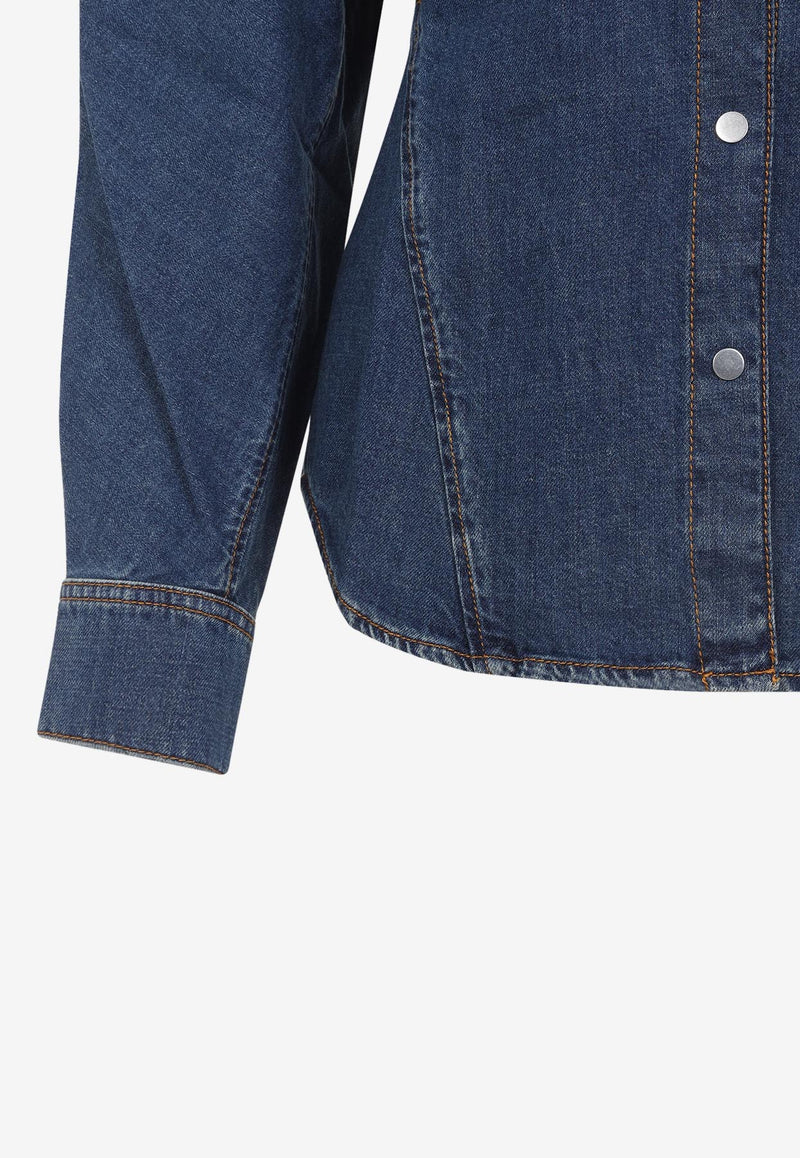 Round Denim Shirt