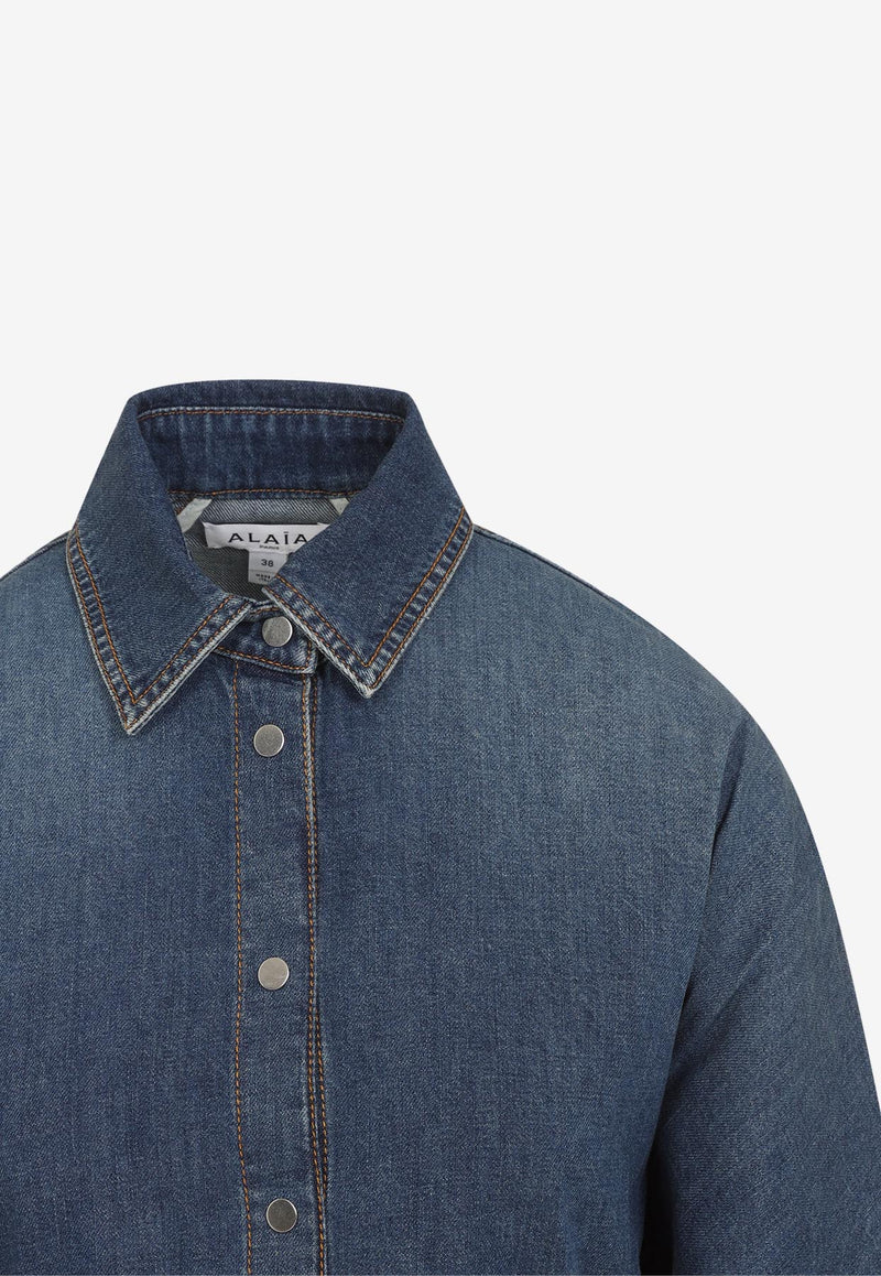 Round Denim Shirt