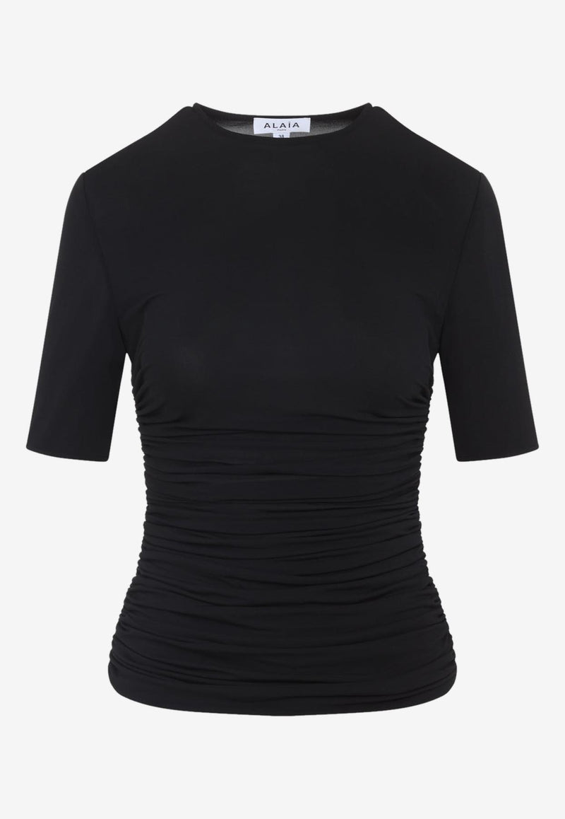 Ruched Short-Sleeved T-shirt