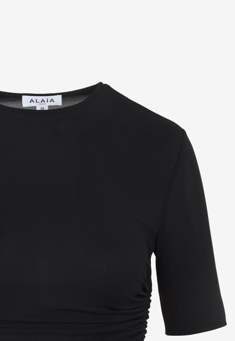 Ruched Short-Sleeved T-shirt