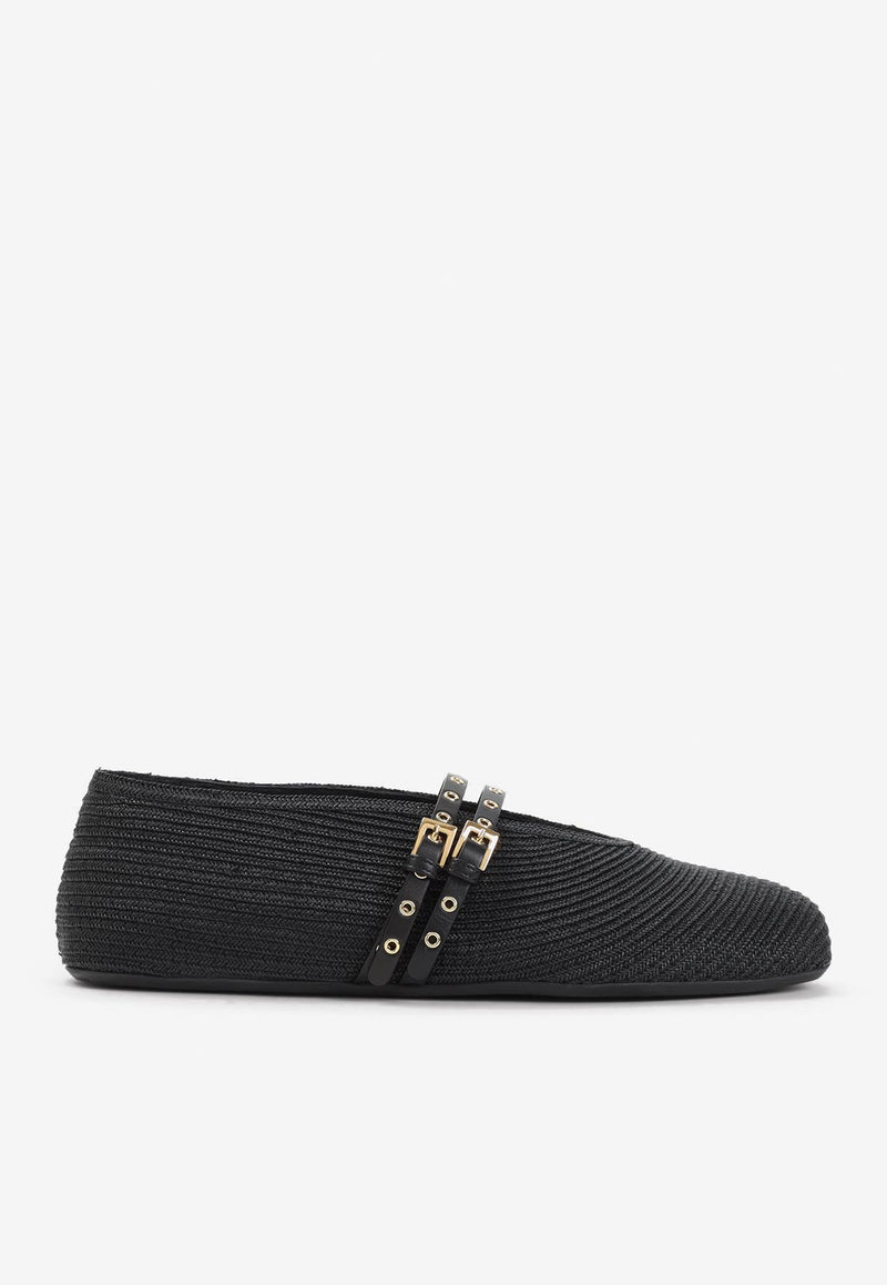 Double-Strap Ballet Flats