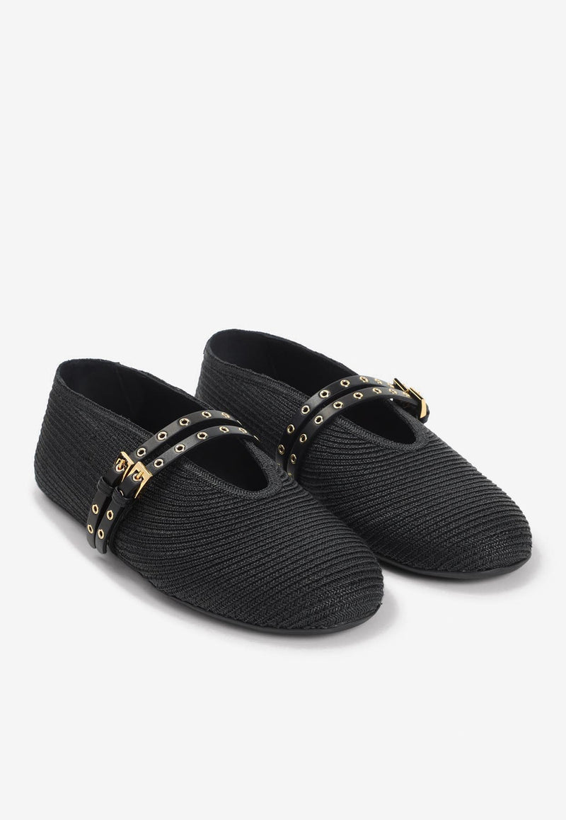 Double-Strap Ballet Flats