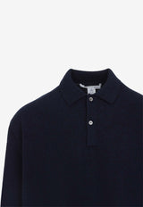 Wool Long-Sleeved Polo Sweater