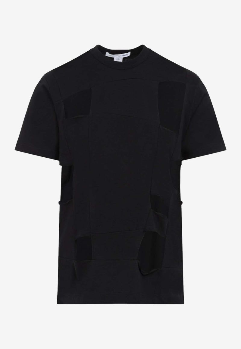 Cut-Out Short-Sleeved T-shirt