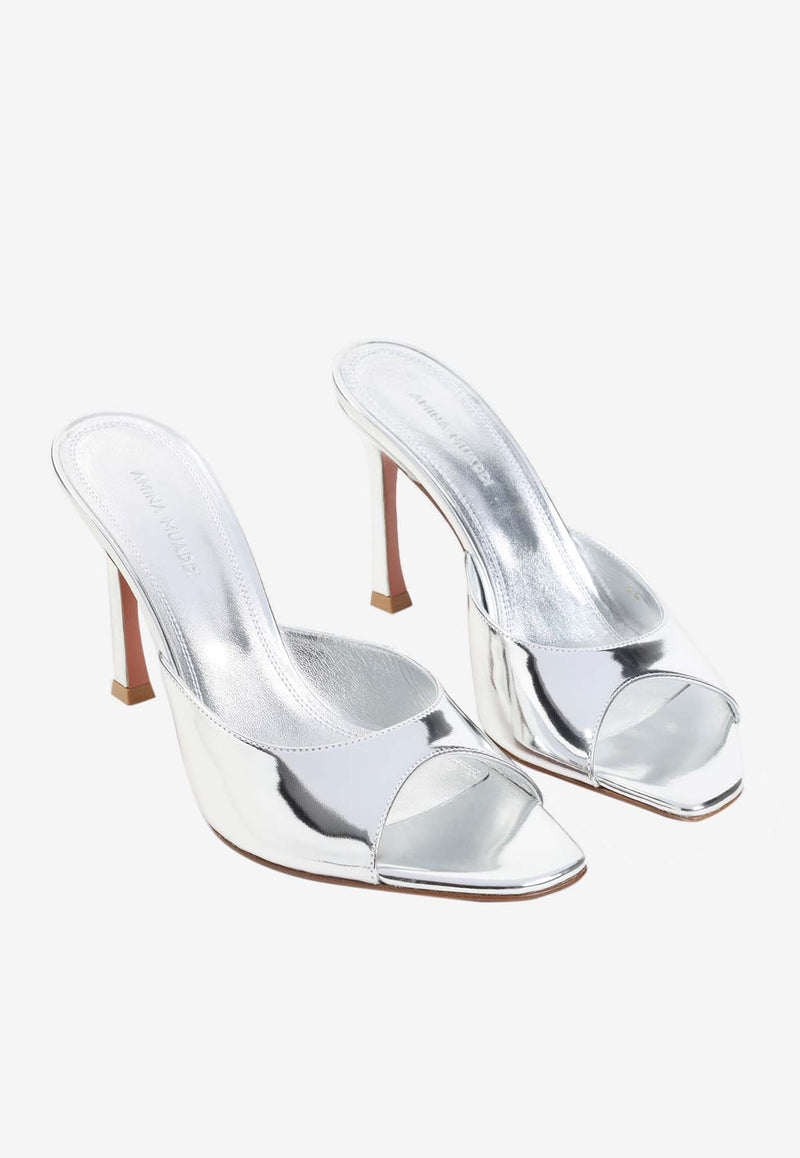 Alexa 95 Metallic Leather Mules
