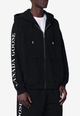 Canada Goose Rove Zip-Up Logo Hooded Sweatshirt Black 1540M1CO/S_CANAD-9061