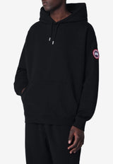 Canada Goose Rove Logo Patch Hooded Sweatshirt Black 1549MCO/S_CANAD-9061