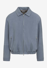 Grained Leather Jacket