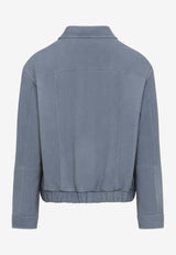 Grained Leather Jacket