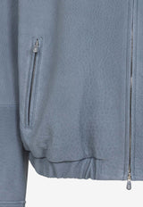 Grained Leather Jacket