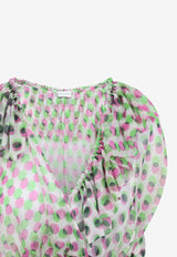 Cally Polka Dots Silk Top