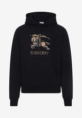 Checked EKD Print Hooded Sweatshirt