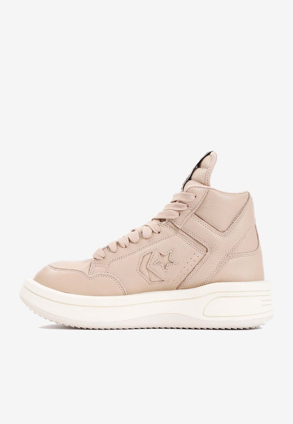 X Converse TURBOPWN High-Top Sneakers in Leather
