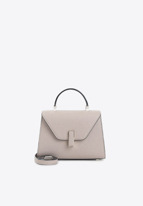 Micro Iside Leather Top Handle Bag