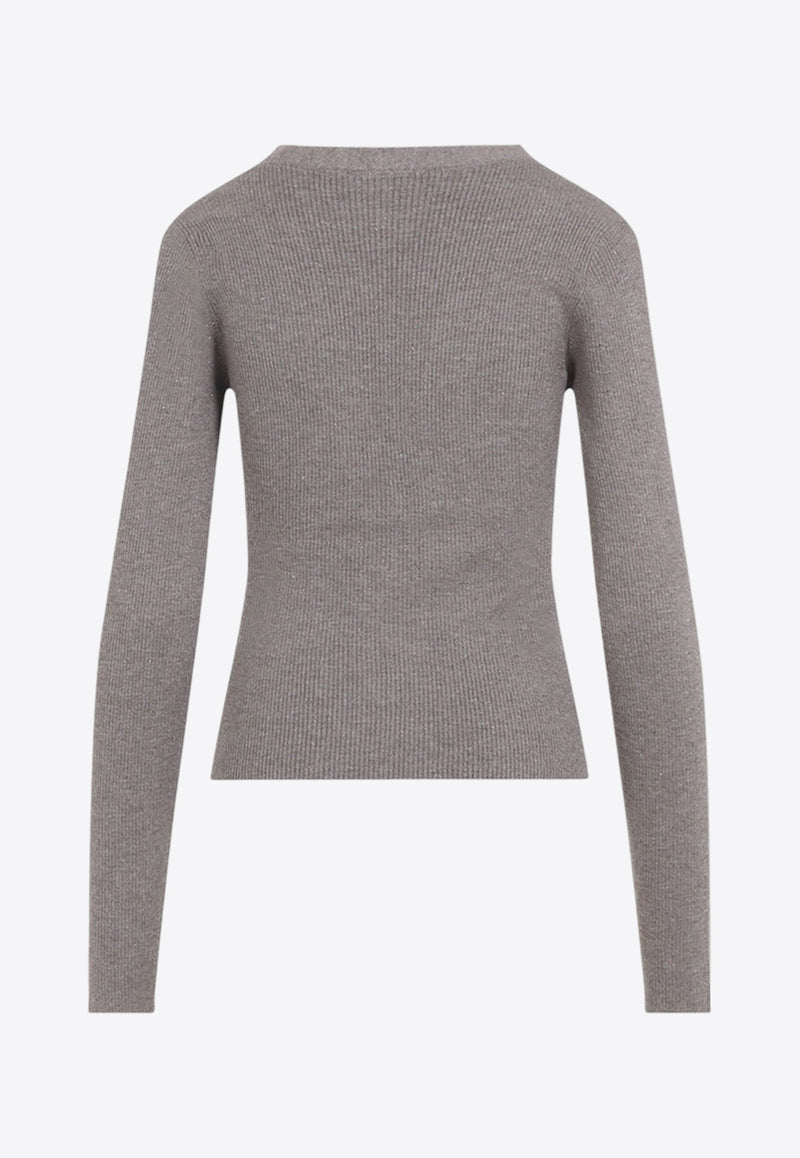 V-neck Knit Cardigan