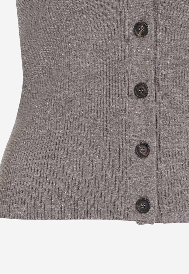 V-neck Knit Cardigan