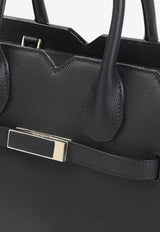Mini Milano Leather Top Handle Bag
