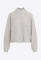 Mock-Neck Lana Cashmere Sweater