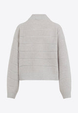 Mock-Neck Lana Cashmere Sweater
