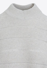 Mock-Neck Lana Cashmere Sweater