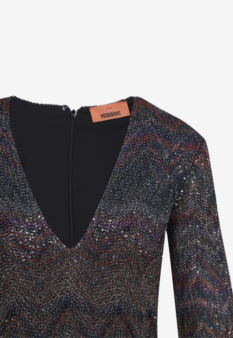 Long-Sleeved Mini Dress