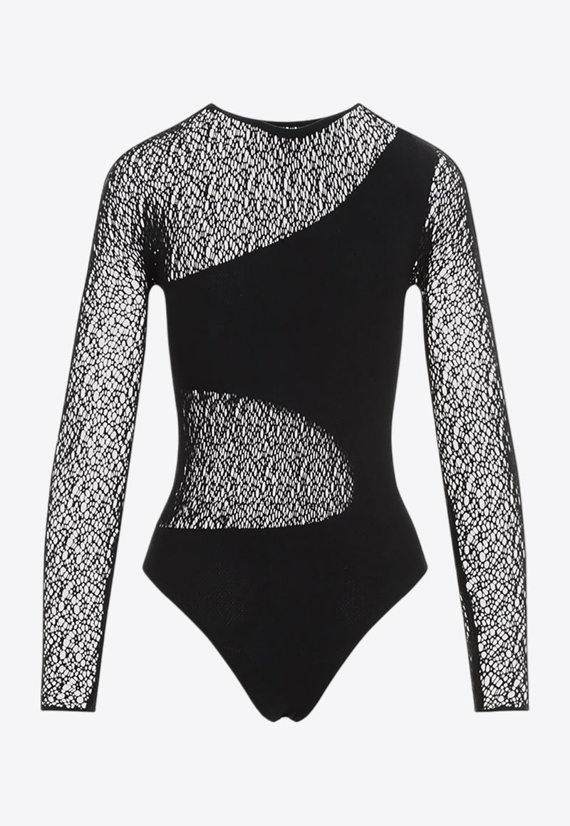 W Net Bodysuit Top