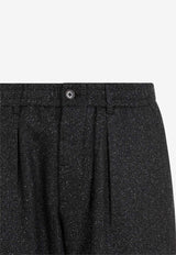 Oxford Pleated Pants