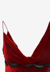 Lace-Trimmed Mini Dress