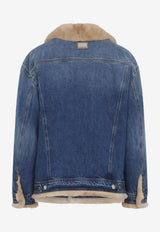 Shearling Denim Jacket