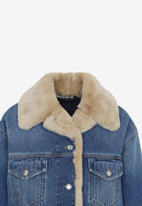 Shearling Denim Jacket