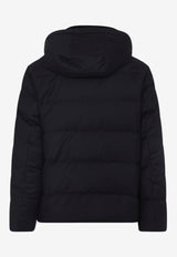 Mink-Collar Zip-Up Jacket