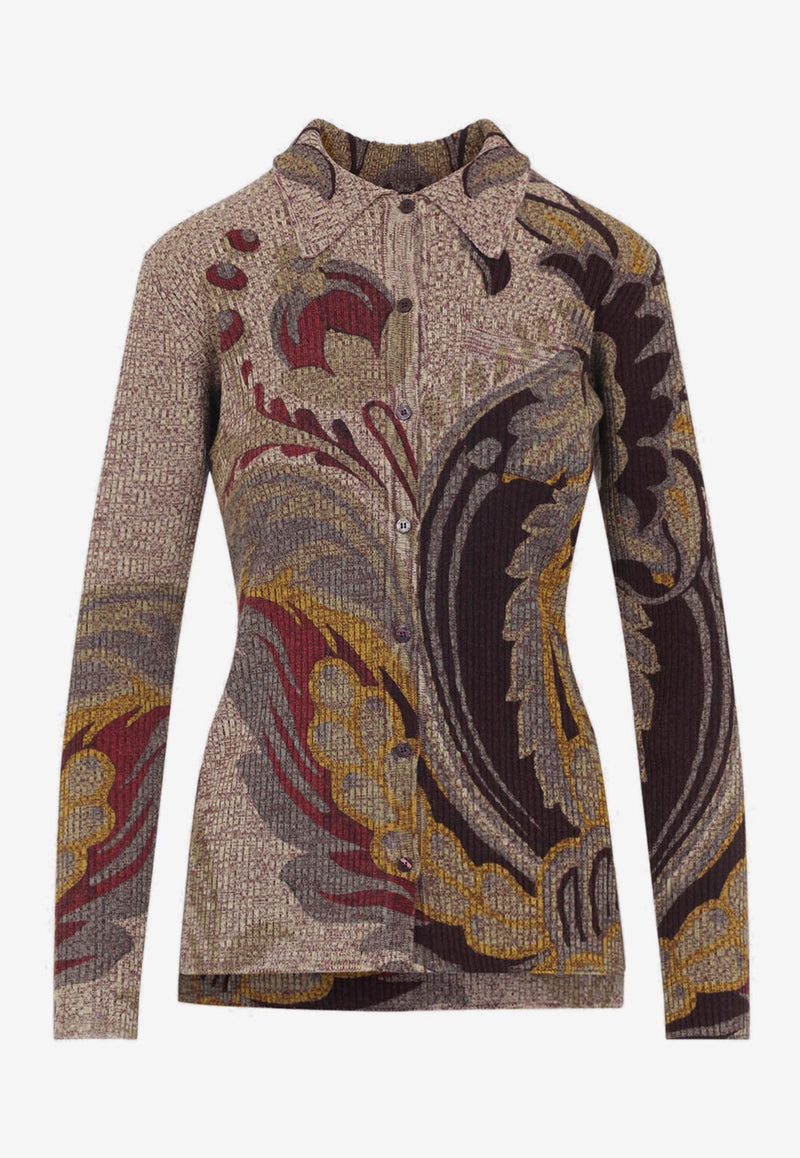 Paisley Knitted Cardigan