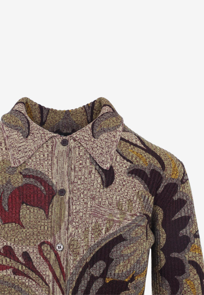 Paisley Knitted Cardigan
