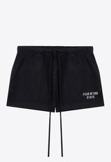 Fear Of God Essentials Heavy Jersey Mini Shorts Black 160BT245580FW/P_FEARE-BLK