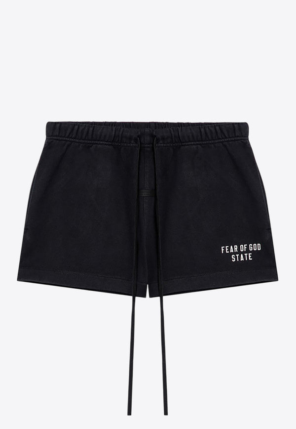 Fear Of God Essentials Heavy Jersey Mini Shorts Black 160BT245580FW/P_FEARE-BLK