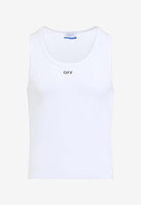 Logo Ribbed Tank Top