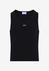 Logo Ribbed Tank Top