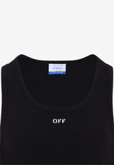 Logo Ribbed Tank Top