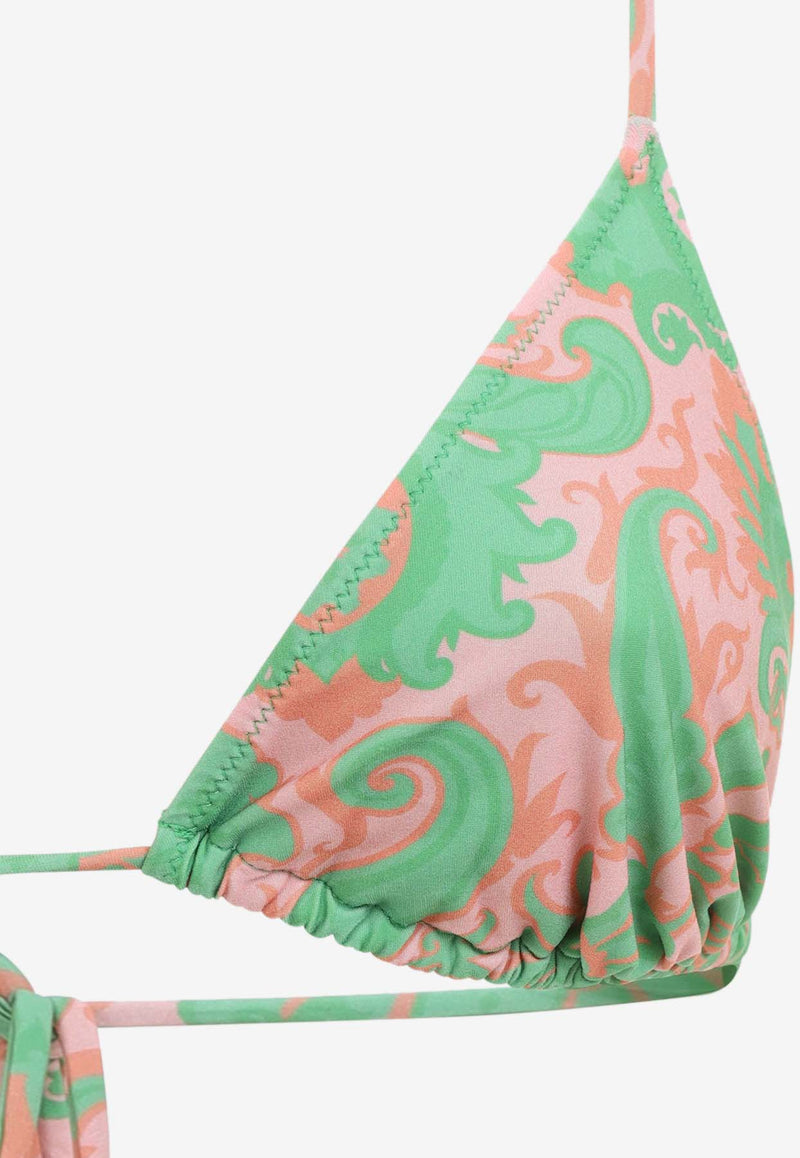 Printed Triangle Bikini