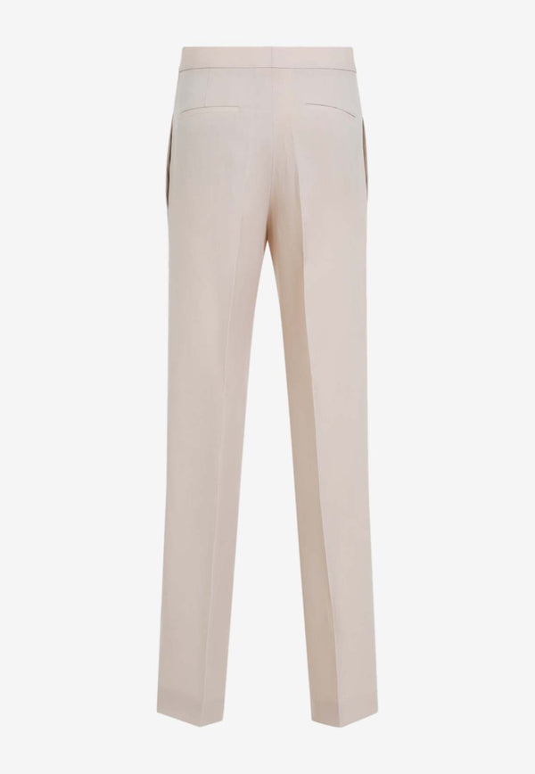 Straight-Leg Tailored Pants