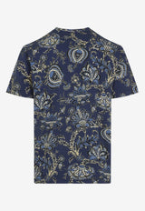 Paisley Print Short-Sleeved T-shirt