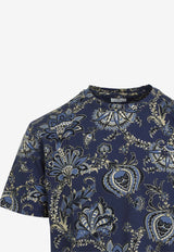 Paisley Print Short-Sleeved T-shirt