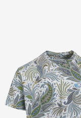 Paisley Print Short-Sleeved T-shirt